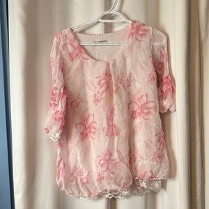 Elegant Floral Lace Blouse
